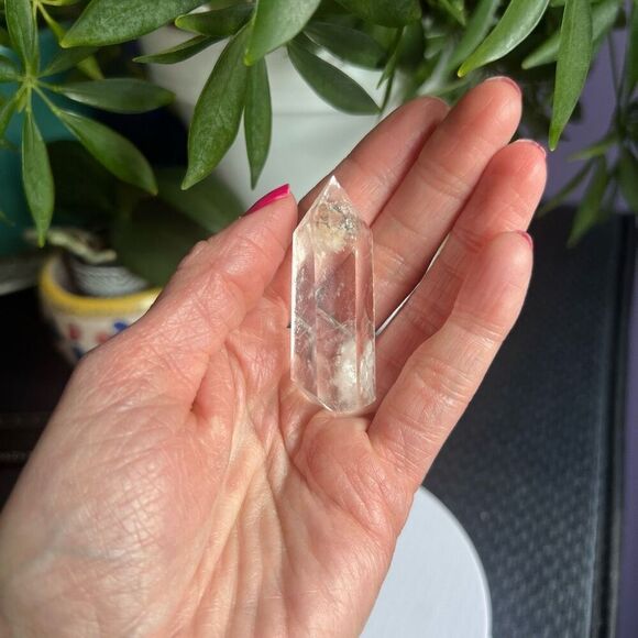 Clear Quartz Crystal Obelisk Meditation Tower (#11) - Picture 2 of 10